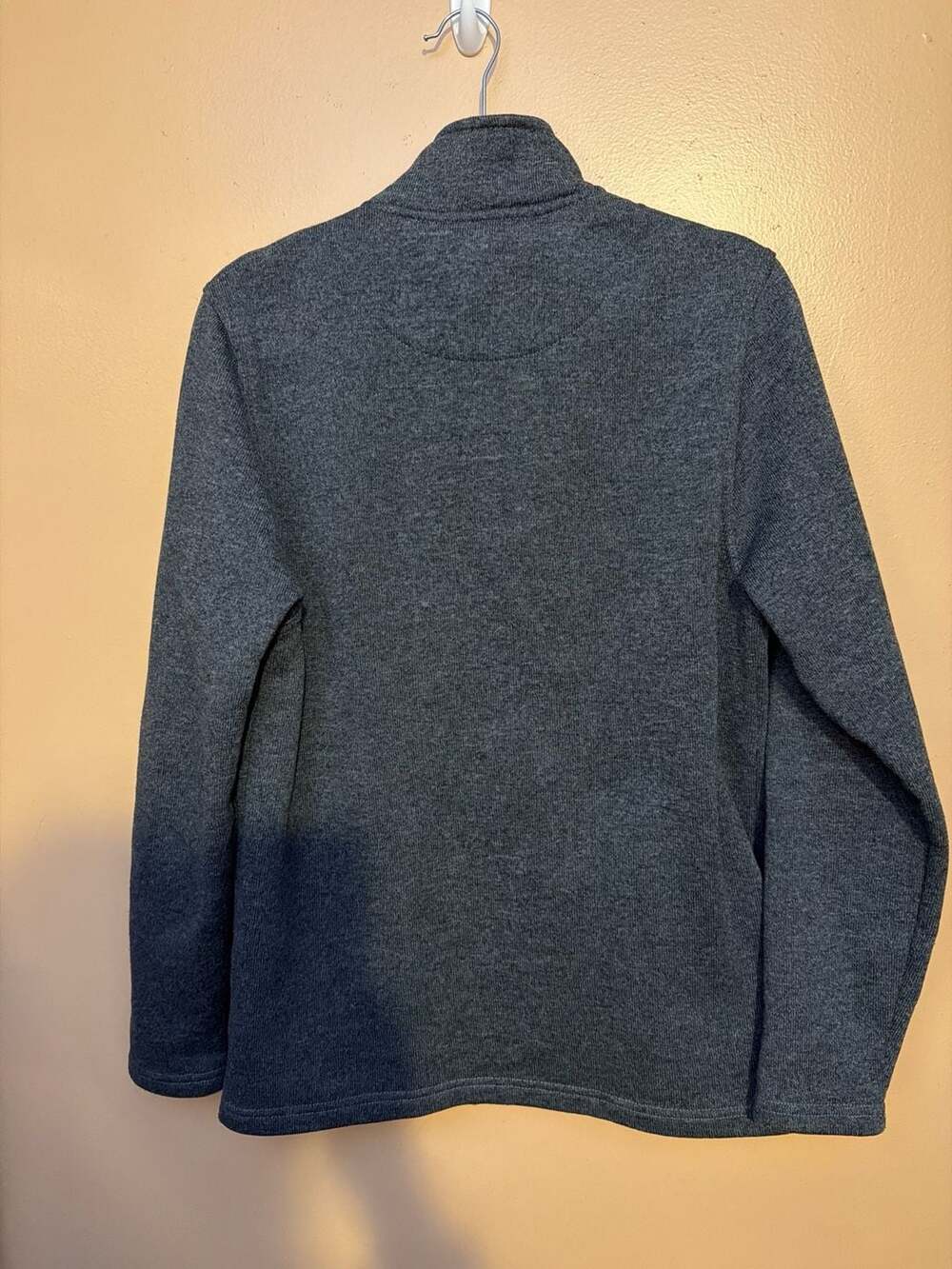 Beverly Hills Polo Club‎ Men's Charcoal Heather Sweater Fleece Full-Zip Jacket - Picture 6 of 6